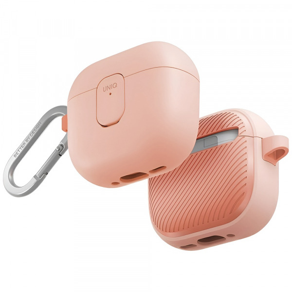 Husa  UNIQ Clyde pentru Apple AirPods 4, Coral