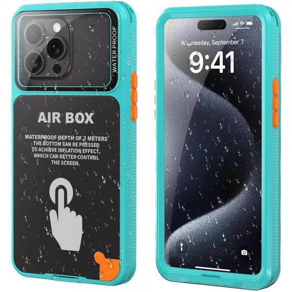 Husa Universala Waterproof pentru Telefon max. 6.1inch, ShellBox, AirBox, Albastra