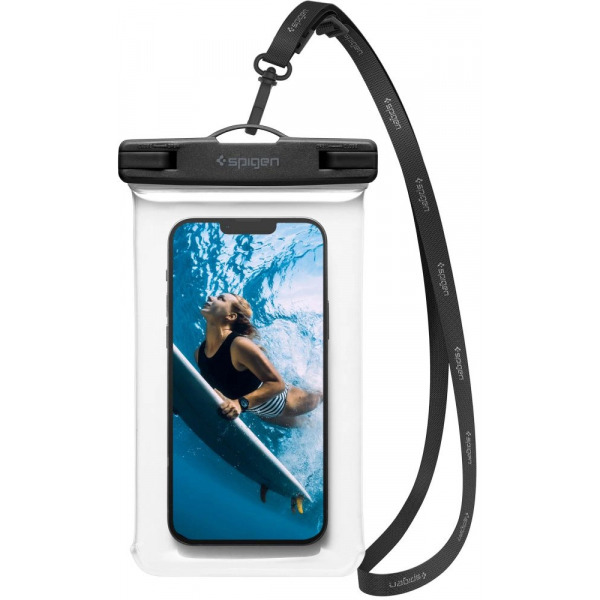 Husa Universala Waterproof pentru Telefon, Spigen, A601, Transparenta  AMP04526