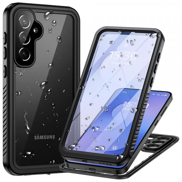 Husa Waterproof pentru Samsung Galaxy S25 FE, ShellBox, Neagra