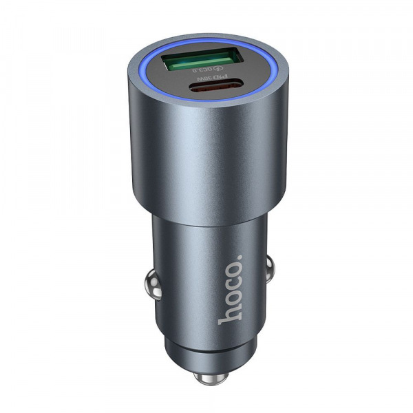 Incarcator Auto HOCO Z60, 48W, 3A, 1 x USB-A - 1 x USB-C, Negru