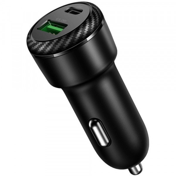 Incarcator Auto McDodo CC-5970, 38W, 3A, 1 x USB-A - 1 x USB-C, Negru