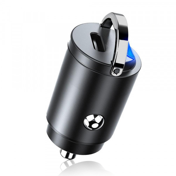Incarcator Auto Techsuit C5 NanoVolt, 30W, 3A, 1 x USB-C, Negru