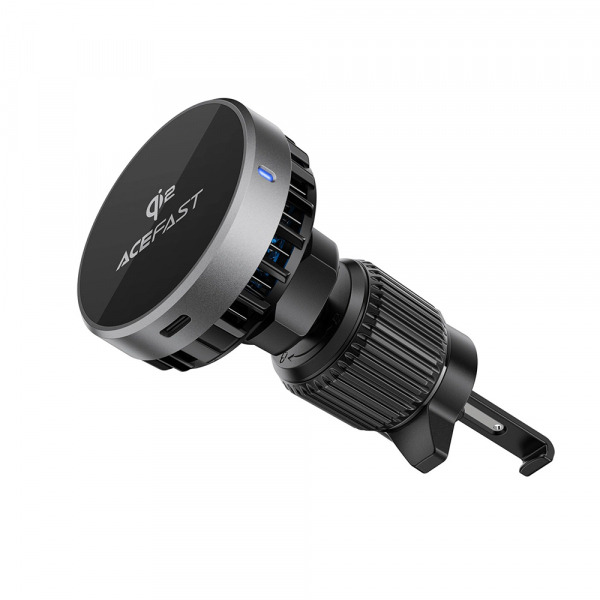 Incarcator Auto Wireless Acefast D40, 15W, 1.67A, Gri