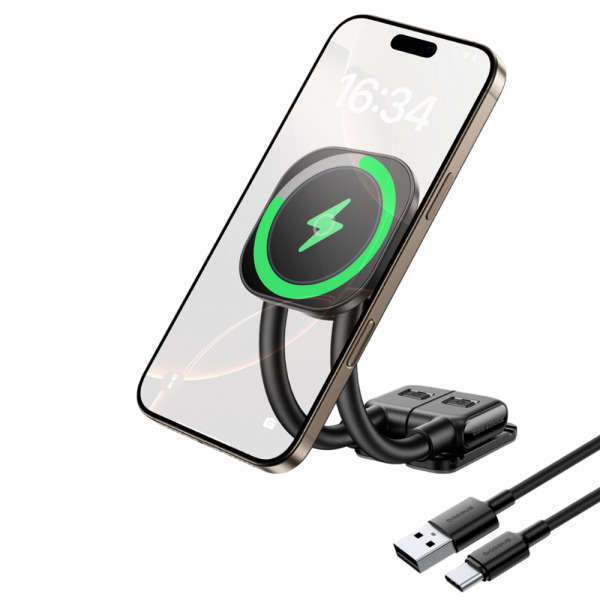 Incarcator Auto Wireless Baseus PrimeTrip C03s Pro, 15W, 1.67A, Negru C0013B01
