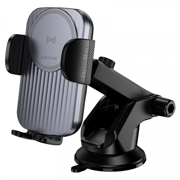 Incarcator Auto Wireless Borofone BH222 Leading, 15W, 1.67A, Negru