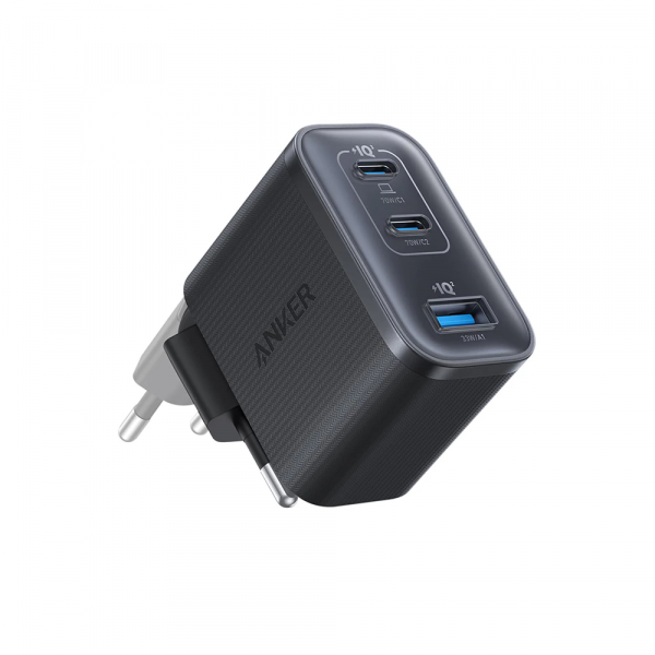 Incarcator Retea Anker Nano, 70W, 3.5A, 1 x USB-A - 2 x USB-C, Negru A121AL11