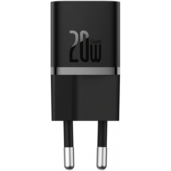 Incarcator Retea Baseus GaN5 Mini, 20W, 3A, 1 x USB-C, Negru CCGN050101