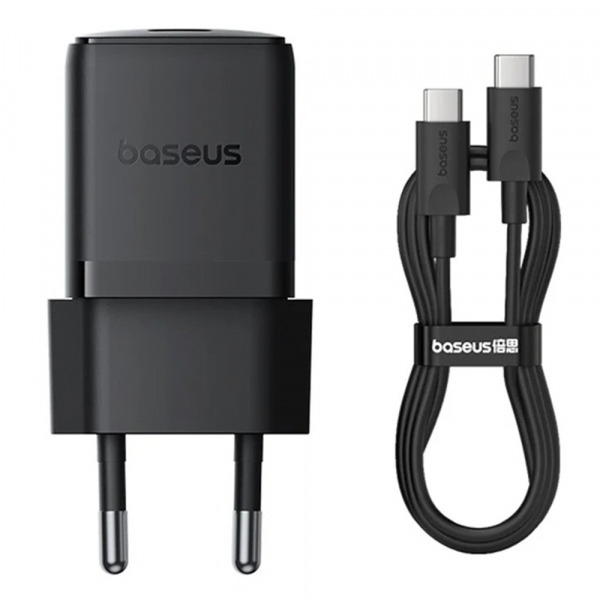 Incarcator Retea Cu Cablu USB-C Baseus Palm, 30W, 3A, 1 x USB-C, Negru P10111605113-01