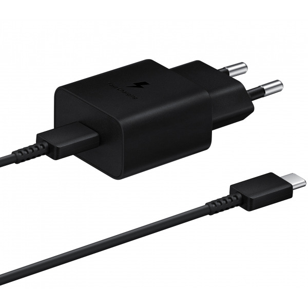 Incarcator Retea cu Cablu USB-C Samsung, 15W, 2A, 1 x USB-C, Negru EP-T1510XBEGEU
