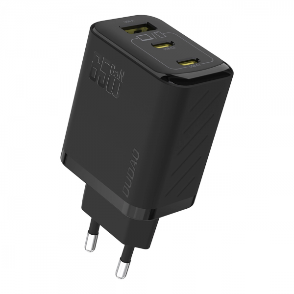 Incarcator Retea Dudao A29, 65W, 1 x USB-A - 2 x USB-C, Negru