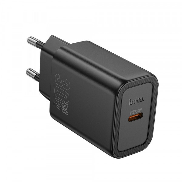 Incarcator Retea HOCO N62, 30W, 3A, 1 x USB-C, Negru