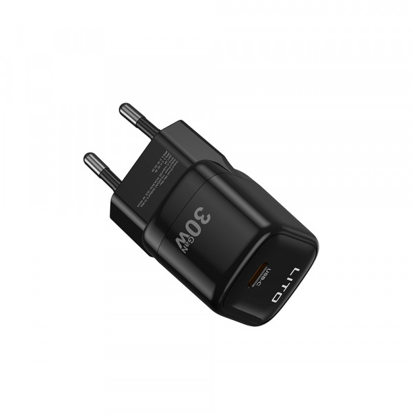 Incarcator Retea Lito LC11, 30W, 3A, 1 x USB-C, Negru