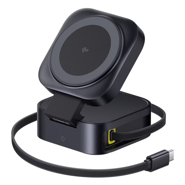 Incarcator Retea Wireless Baseus PicoGo 2in1, 67W, 3A, 1 x USB-C, Negru P10276800123-00