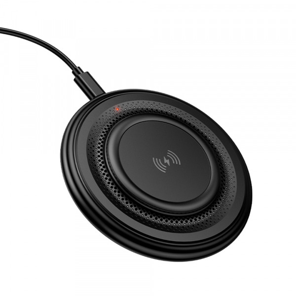 Incarcator Retea Wireless Borofone BQ40 Crown, 15W, 1.67A, Negru