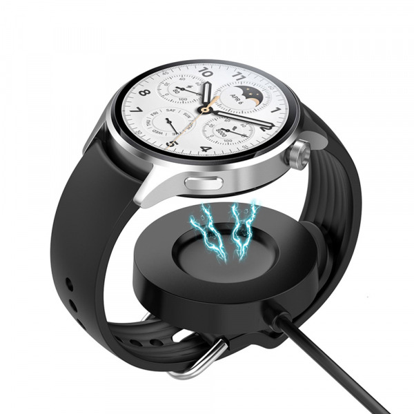 Incarcator Wireless Techsuit TXC6 pentru Xiaomi Watch S1 Pro, USB-A, Negru