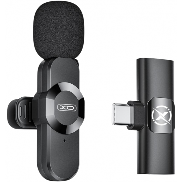 Lavaliera XO Design MC13, USB-C / Lightning, Neagra