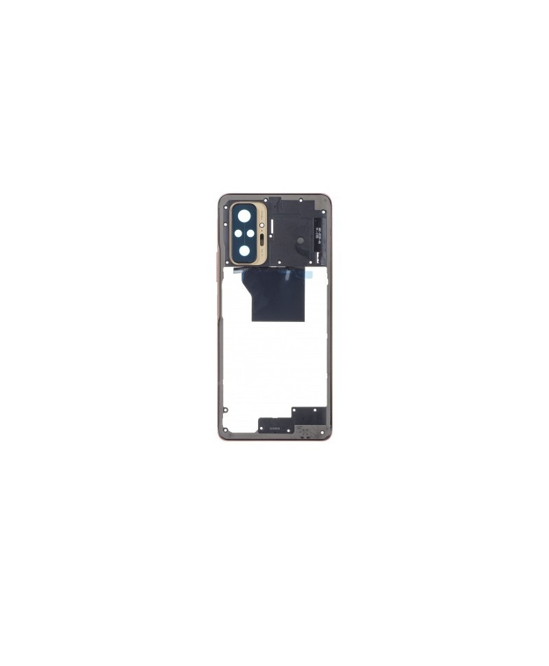 Mijloc Xiaomi Redmi Note 10 Pro Gold Cu Geam Camera