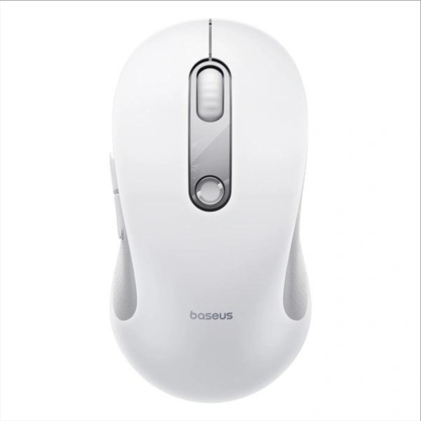 Mouse Wireless Baseus F02, 4000DPI, BT / Wi-Fi, Alb B0203202