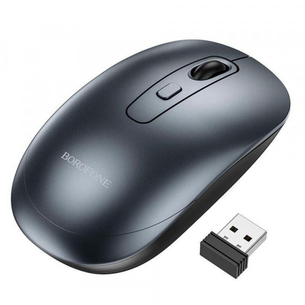 Mouse Wireless Borofone BG13 Winner, 1600DPI, Gri