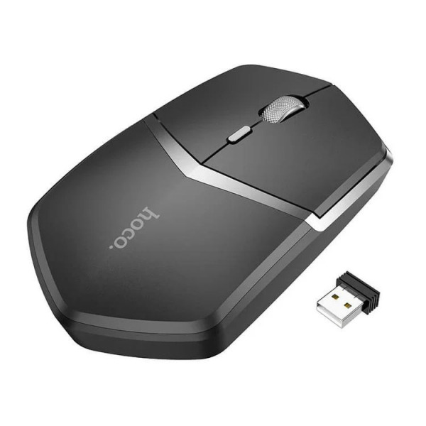 Mouse Wireless HOCO DI33, 1600DPI, Negru