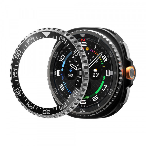 Rama Protectie Spigen Tune Pro Diver pentru Samsung Galaxy Watch8 Classic, Neagra ACS10016