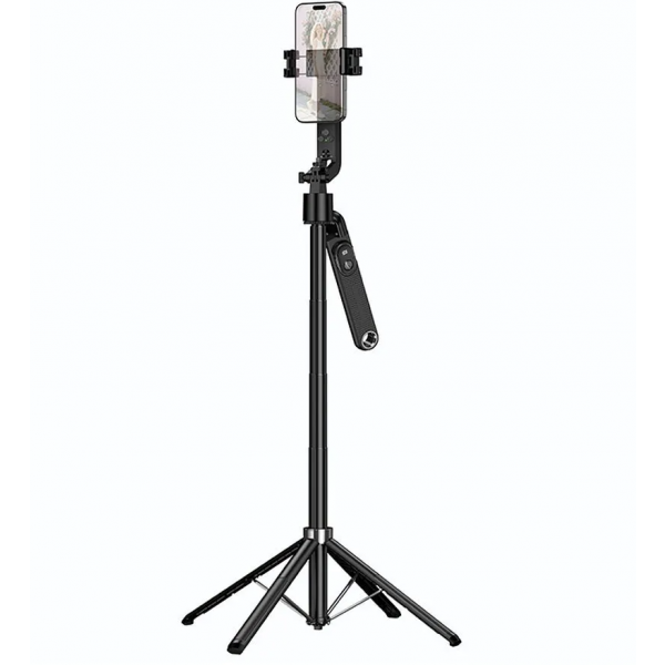 Selfie Stick Bluetooth HOCO K32 Face Tracking, 4.5inch - 7inch, Negru