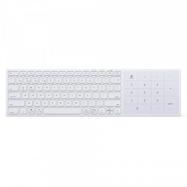 Tastatura Wireless DUX DUCIS LK, BT / Wi-Fi, Alba