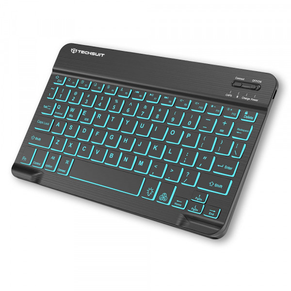 Tastatura Wireless Techsuit WK1, RGB, Neagra