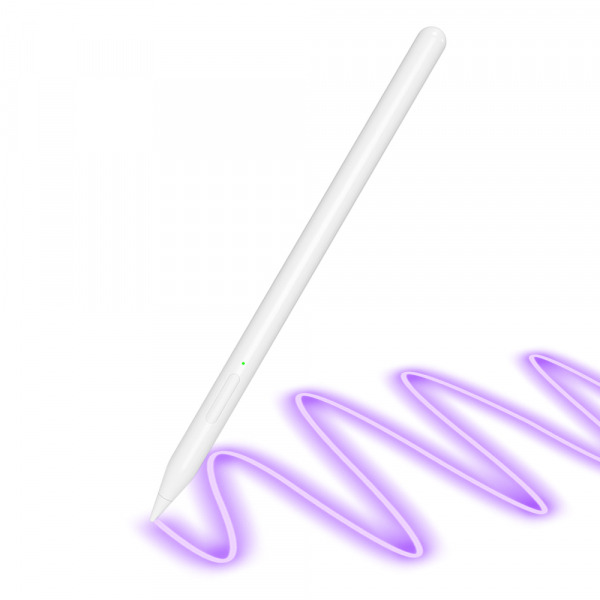Touch Pen Techsuit V15 pentru Apple iPad, Versiune Activ, Alb